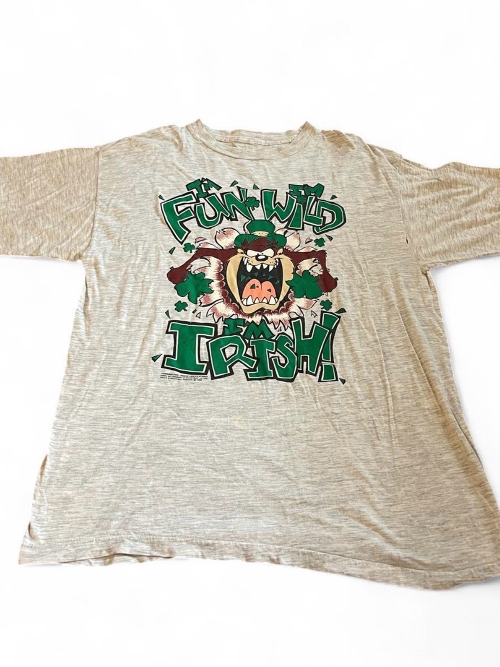 Vintage Men’s 1992 Tasmanian Devil, I'm Fun, I'm Wild, I'm Irish Shirt Size M